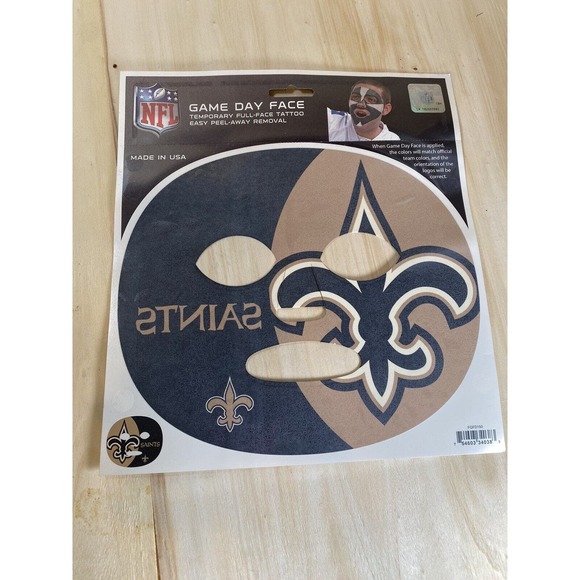 NFL Pick your Team Game Day Super Fan Face Mask Temporary Tattoo Chiefs Colts - Picture 2 of 14